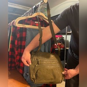 Womans Olive crossbody